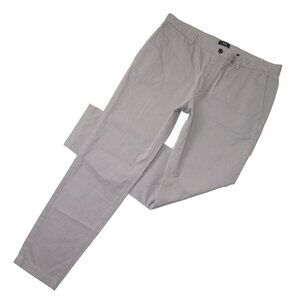 NWT Theory Zaine in Smoke Gray Patton Stretch Cotton Khaki Pants 38